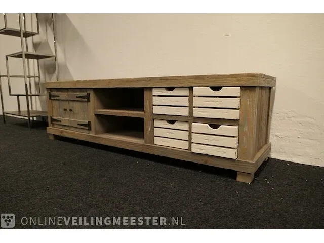 Tv dressoir met deur en laden - afbeelding 6 van  12