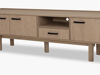 Tv-dressoir, naturel eikenhout - afbeelding 1 van  5