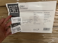 Tv-dressoir, naturel eikenhout - afbeelding 5 van  5