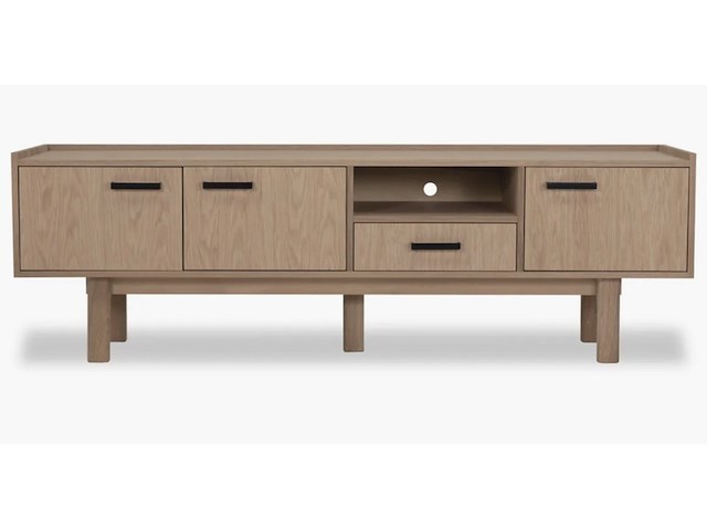 Tv-dressoir, naturel eikenhout - afbeelding 2 van  5