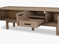 Tv-dressoir, naturel eikenhout - afbeelding 3 van  5