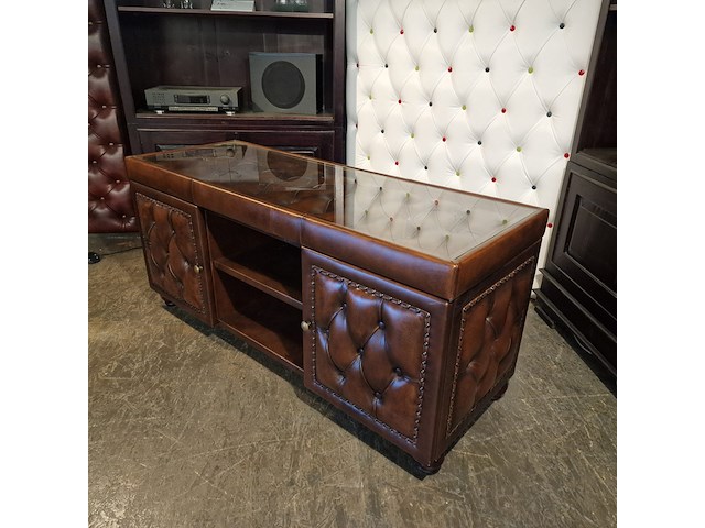 Tv meubel chesterfield, chesterfield, bruin - afbeelding 1 van  5