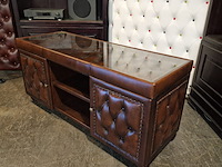 Tv meubel chesterfield, chesterfield, bruin