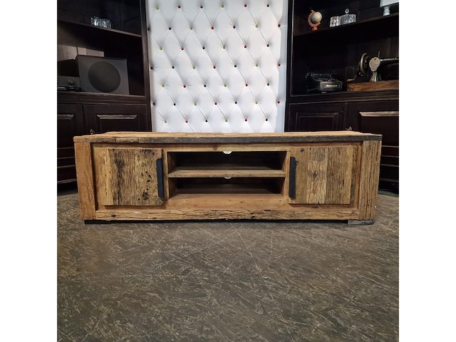 Tv meubel chesterfield , chesterfield , bruin - afbeelding 1 van  3