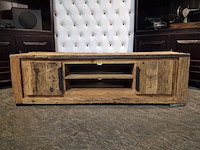 Tv meubel chesterfield , chesterfield , bruin - afbeelding 1 van  3