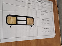 Tv meubel mango staal 145x45x45 cm sanderz, 2025 - afbeelding 2 van  3
