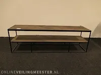 Tv meubel met onderblad visgraat ingelegd - afbeelding 1 van  10