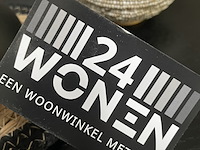 Tv-meubel met wit marmeren blad, by italia, walnoot / wit marmer - afbeelding 3 van  13