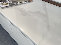 Tv-meubel met wit marmeren blad, by italia, walnoot / wit marmer - afbeelding 11 van  13