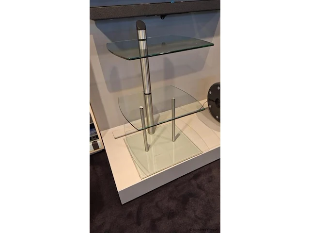 Tv-meubel van glas - 52x48x90cm - afbeelding 2 van  3