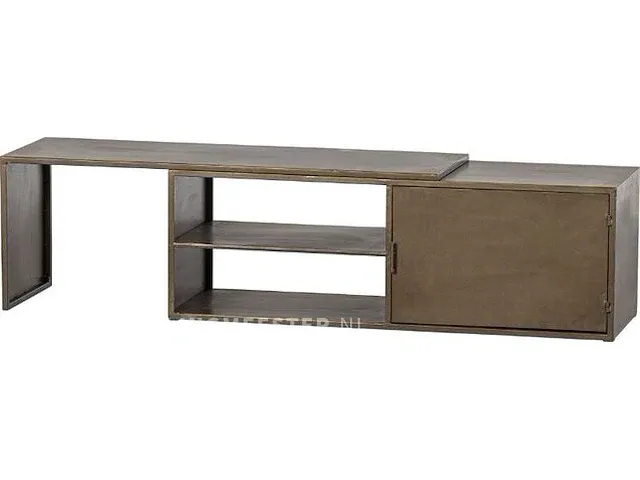 Tv meubel woood, jone antique brass 160 cm - afbeelding 1 van  3