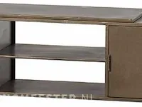 Tv meubel woood, jone antique brass 160 cm - afbeelding 1 van  3