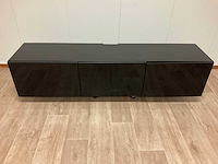 Tv meubel zwart met drie deuren - afbeelding 1 van  3