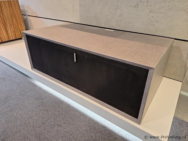 Tv-meubel, zwevend model - gestoffeerd - 106x55x37cm - afbeelding 1 van  6
