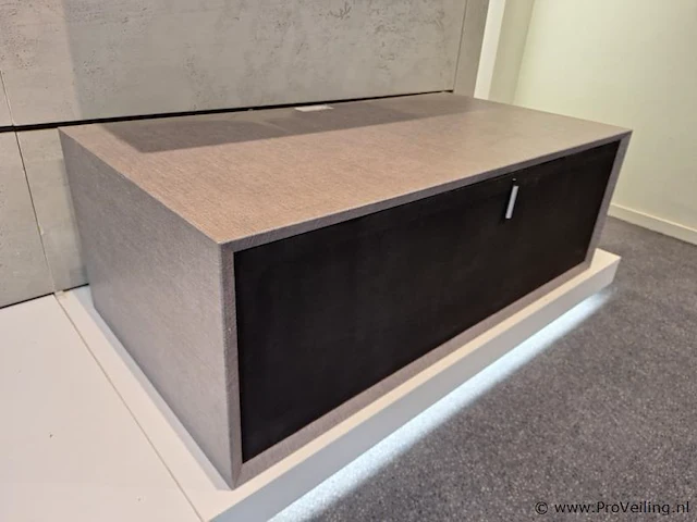 Tv-meubel, zwevend model - gestoffeerd - 106x55x37cm - afbeelding 2 van  6