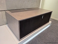 Tv-meubel, zwevend model - gestoffeerd - 106x55x37cm - afbeelding 2 van  6