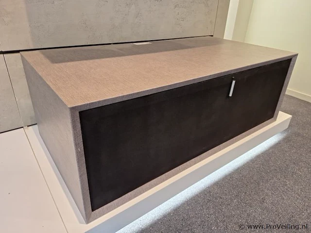 Tv-meubel, zwevend model - gestoffeerd - 106x55x37cm - afbeelding 3 van  6