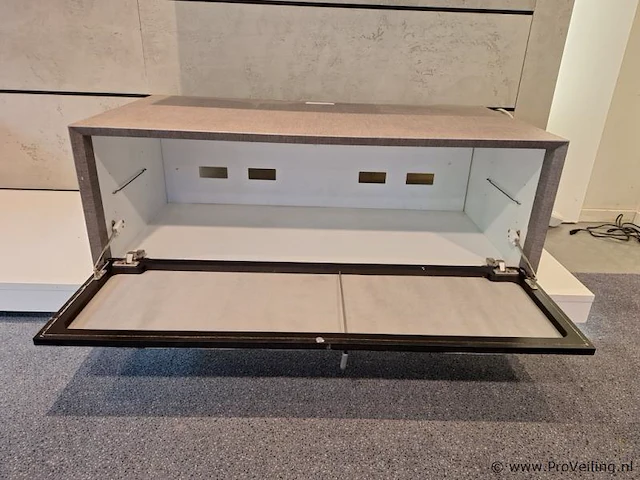 Tv-meubel, zwevend model - gestoffeerd - 106x55x37cm - afbeelding 5 van  6