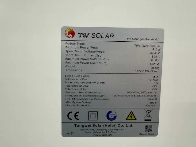 Tw solar - set van 10 black (410 wp) zonnepanelen en 1 solax x1-3.6-t-d omvormer (1-fase) - afbeelding 5 van  12