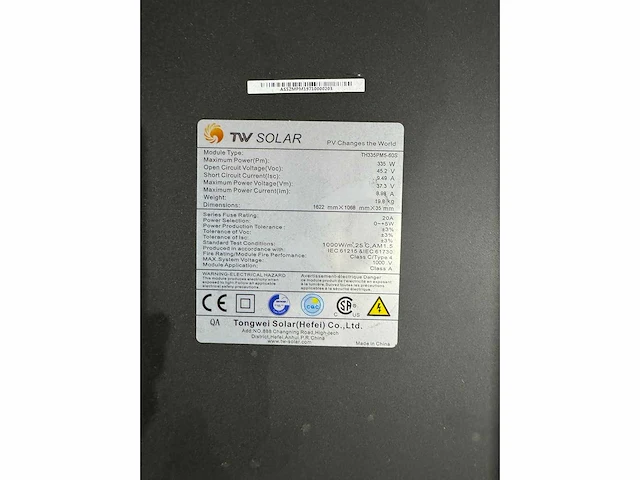 Tw solar - set van 31 zonnepanelen (335 wp) en 1 solax 10.0k omvormer (3-fase) - afbeelding 5 van  7