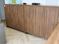 Twee archiefkasten met drie deuren. afmeting 130 x 35 x 127cm. - afbeelding 1 van  3