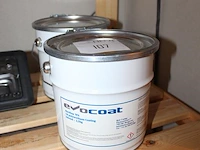 Twee blikken 1k polyuretaancoating evocoat hardtopwit a 2,5 kg. - afbeelding 2 van  2