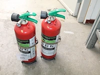 Twee brandblussers schuim 2 liter. - afbeelding 1 van  2