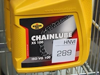 Twee cans kettingzaag olie kroon oil chainlube xs100 a 5l. excl. draadmand - afbeelding 2 van  2
