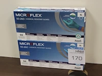 Twee dozen met synthetisch composiet handschoenen ansell microflex maat 9,5-10 - afbeelding 1 van  2