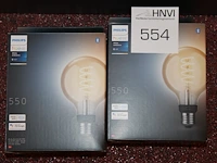 Twee e27-lampen philips hue white ambiance 550. - afbeelding 1 van  2