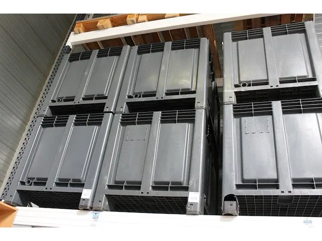 Twee europalletkisten manutan met afmeting 120 x 80 x 85 cm. - afbeelding 1 van  2