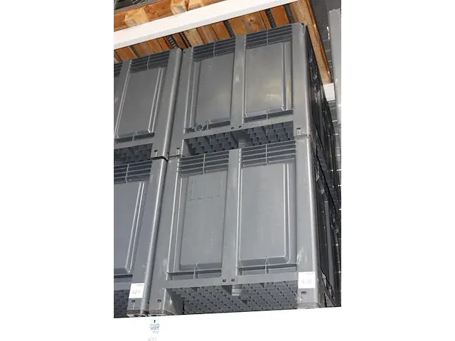Twee europalletkisten manutan met afmeting 120 x 80 x 85 cm. - afbeelding 2 van  2