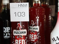 Twee flessen wodka puschkin red orange. - afbeelding 2 van  2