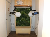 Twee flitslampen mettle 400 q met twee wandbeuglels . exlusief achterwand en groen - afbeelding 2 van  4