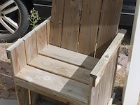 Twee houten stoelen. afmeting 60 x 55 x 96 cm. - afbeelding 3 van  3