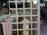 Twee houten trellisschermen. afmetingen 90 x 180 cm en 180 x 180 cm. - afbeelding 3 van  3