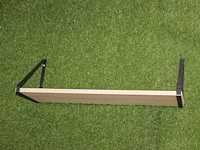 Twee houten wandschappen. afmeting 80 x 24 cm. - afbeelding 1 van  2