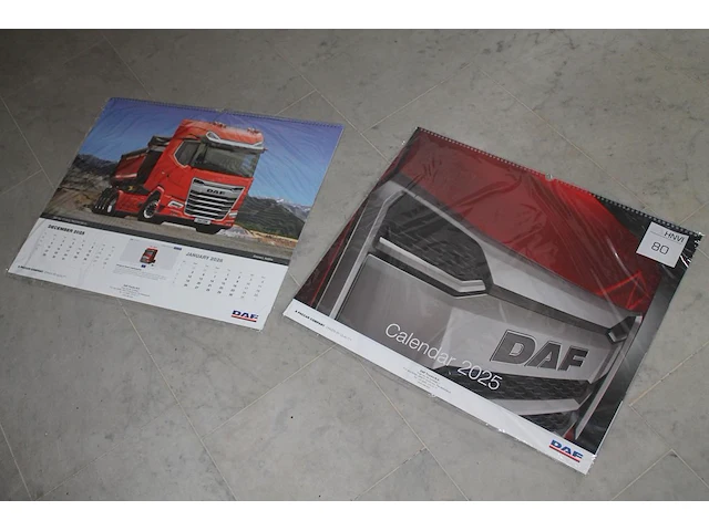 Twee kalenders daf 60 x 50 cm. - afbeelding 1 van  1