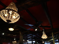 Twee kristallook hanglampen doorsnede 40 cm. - afbeelding 2 van  2