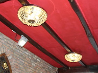 Twee kristallook plafonnieres doorsnede 40 cm. - afbeelding 1 van  3