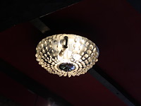 Twee kristallook plafonnieres doorsnede 40 cm. - afbeelding 2 van  3