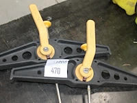 Twee ladder klemmen safeclamp met sleutel. - afbeelding 2 van  2