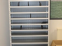 Twee metalen schappenkasten afm. 100 x 45 x 198 cm - afbeelding 3 van  3