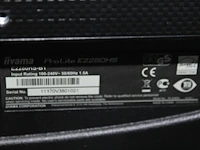 Twee monitoren acer t23oh23 inch en iiyama prolite e2280 22 inch met toetsenbord. - afbeelding 3 van  3