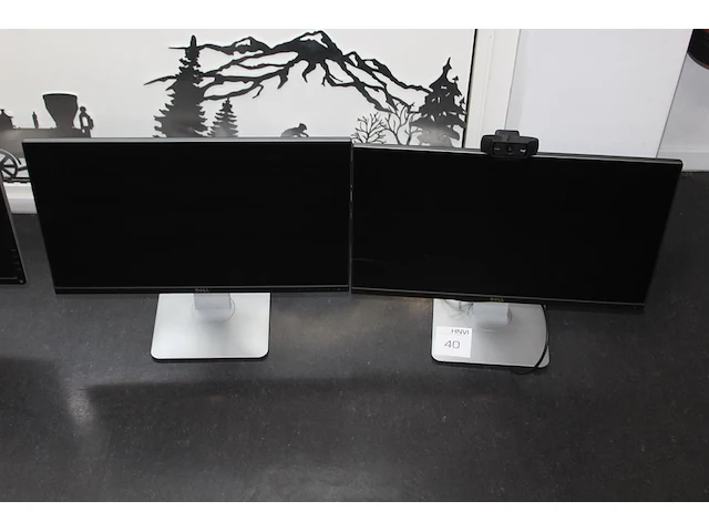 Twee monitoren dell 24 inch. - afbeelding 1 van  2