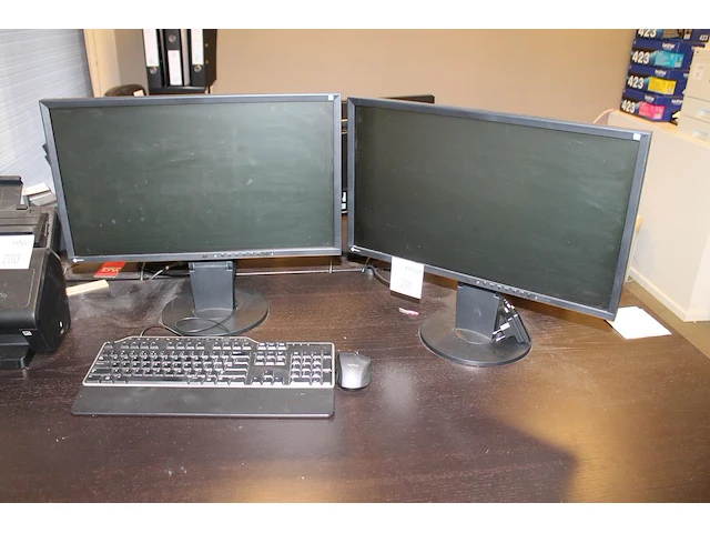 Twee monitoren eizo flexscan ev2316w 23 inch. - afbeelding 1 van  2