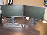 Twee monitoren eizo flexscan ev2316w 23 inch.
