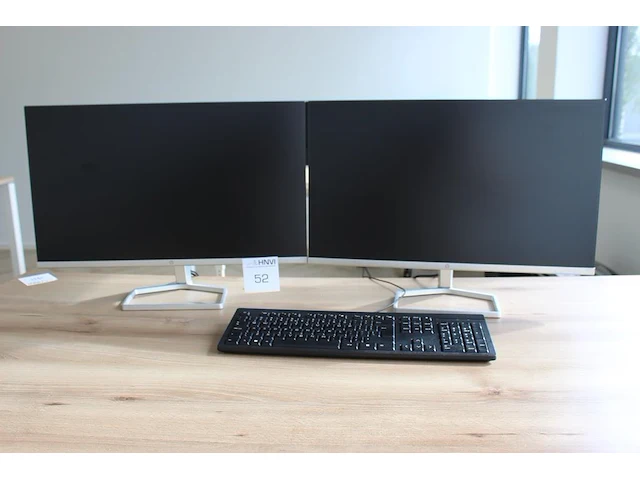 Twee monitoren hp m24f. - afbeelding 1 van  2