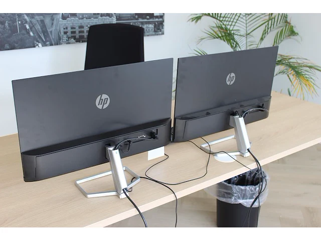 Twee monitoren hp m24f. - afbeelding 2 van  2