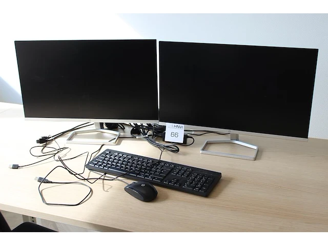 Twee monitoren hp m24f. - afbeelding 2 van  2